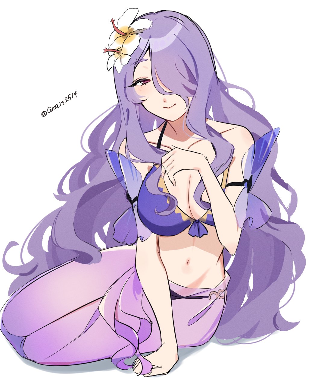1girl, bare_shoulders, bikini, blush, breasts, camilla_(fire_emblem), camilla_(tropical_beauty)_(fire_emblem), cleavage