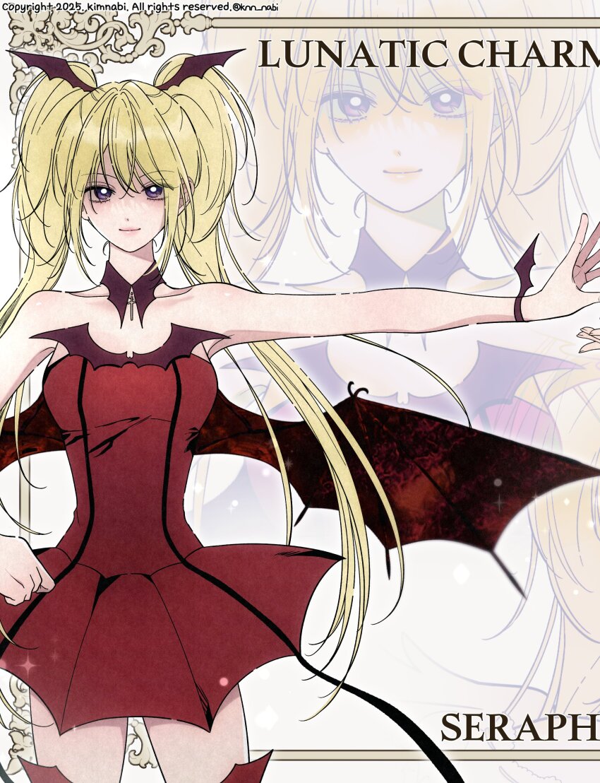 1girl, absurdres, bare_shoulders, blonde_hair, boots, bracelet, commentary_request, detached_collar