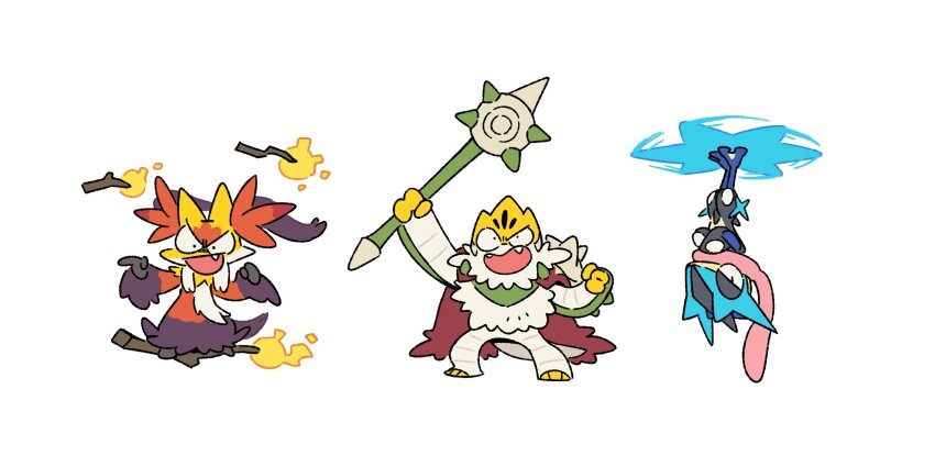 2025, 3others, axe, black_fur, bright_pupils, chesnaught, clenched_hands, closed_mouth