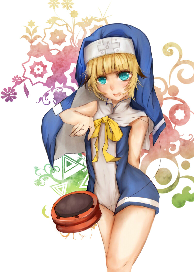 1boy, androgynous, bad_id, bad_pixiv_id, blonde_hair, blue_eyes, bridget_(guilty_gear), bridget_(guilty_gear)_(cosplay)
