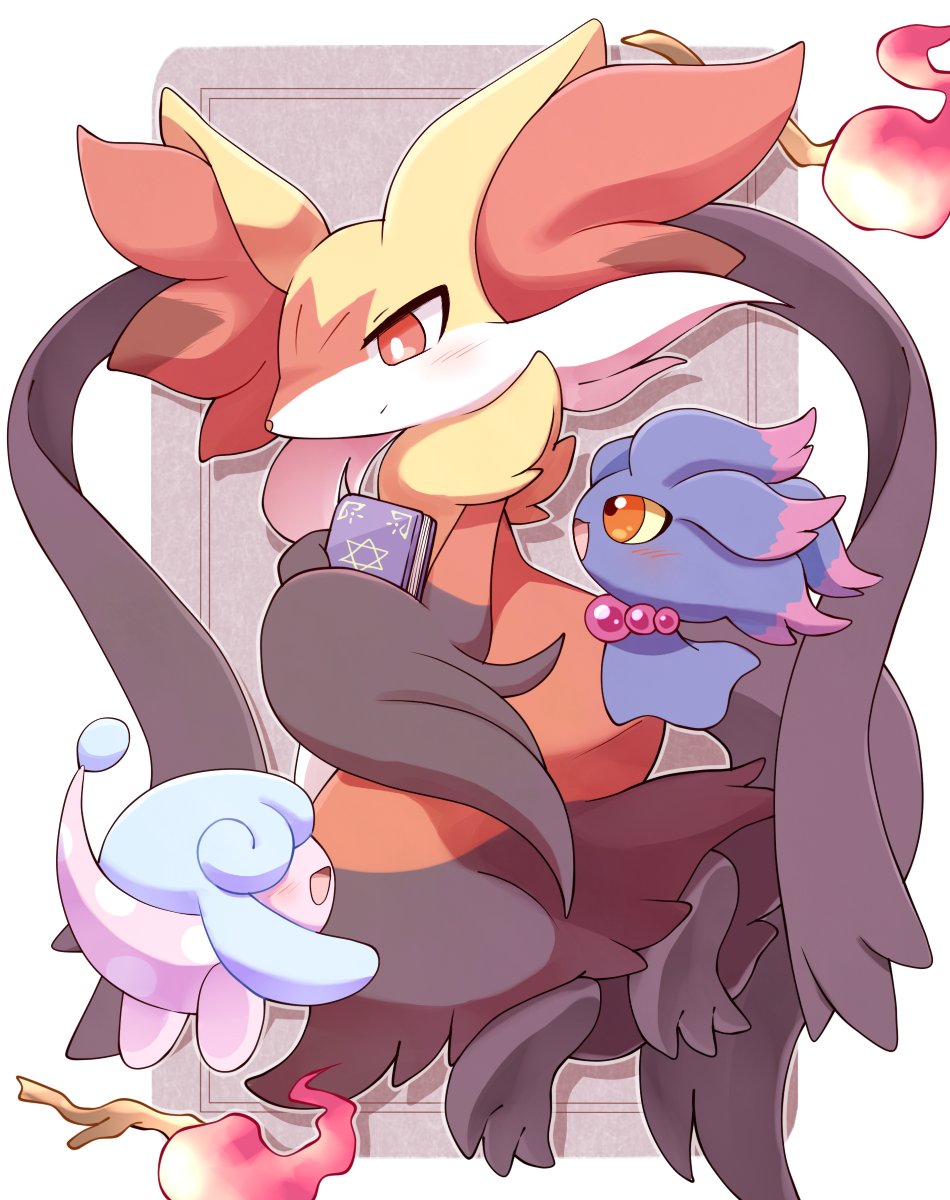 1other, akuasu, animal_ear_fluff, animal_ears, black_fur, blush, book, closed_mouth