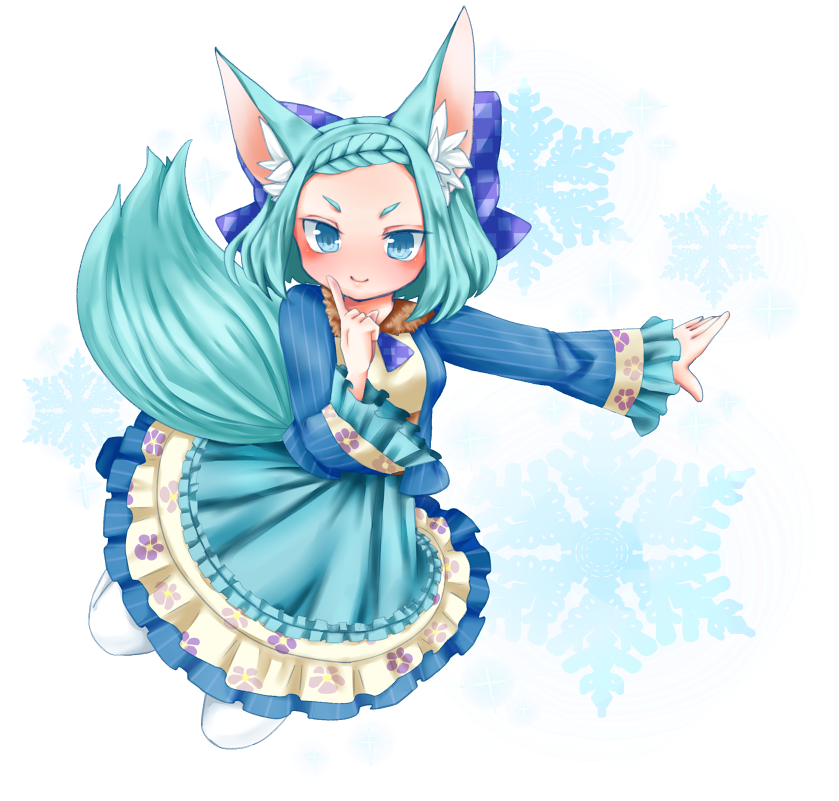 1girl, animal_ears, blue_eyes, blue_hair, blue_jacket, blue_skirt, braid, breasts