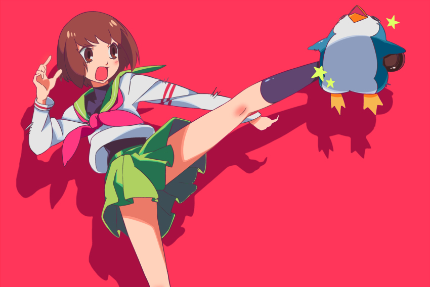 10s, 1girl, bad_id, bad_pixiv_id, brown_eyes, brown_hair, character_request, female_focus