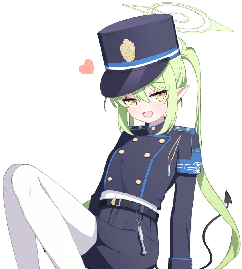 1girl, :d, absurdres, black_hat, black_jacket, black_shorts, blue_archive, blush