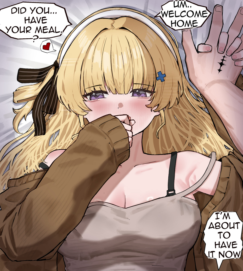 1boy, 1girl, 2na_(blue2na), absurdres, alternate_costume, armpits, bare_shoulders, bed