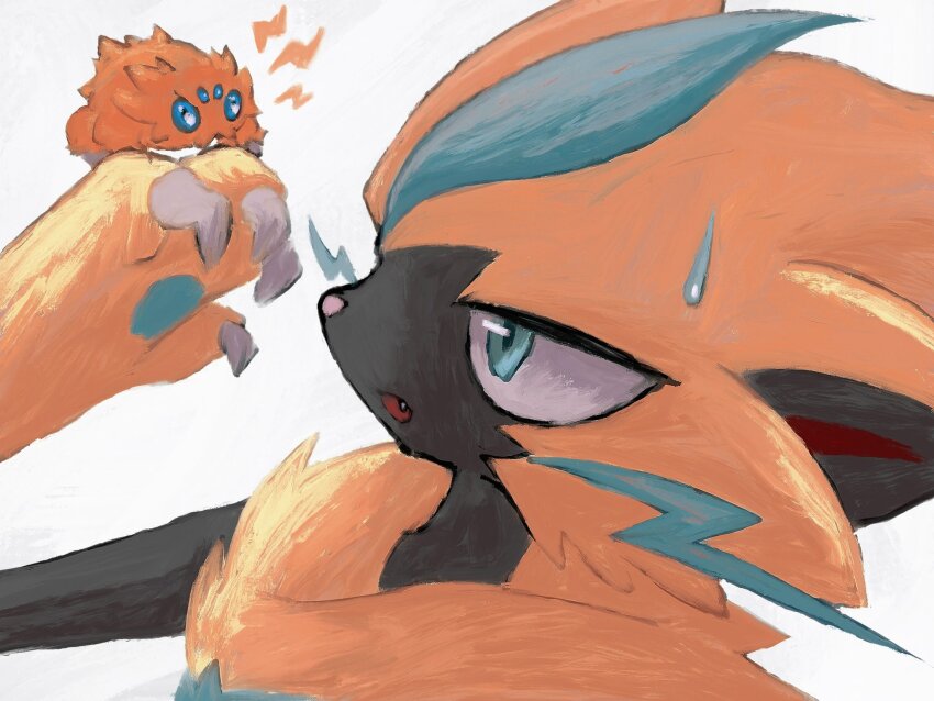 2others, animal_ears, animal_hands, claws, fang, furry_and_animal, gen_5_pokemon, gen_7_pokemon