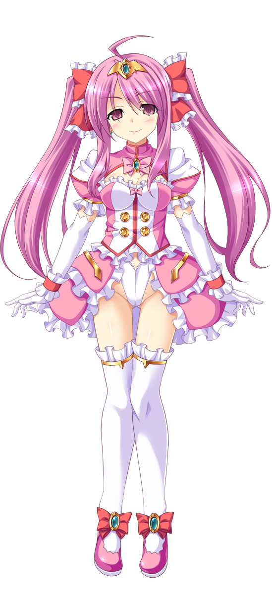 1girl, ahoge, aoi_masami, arty_cherry, bow, breasts, cleavage, dress