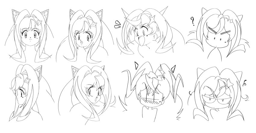 1girl, absurdres, aishii_ai, animal_ears, bisouhime, cat_ears, confused, cropped_shoulders