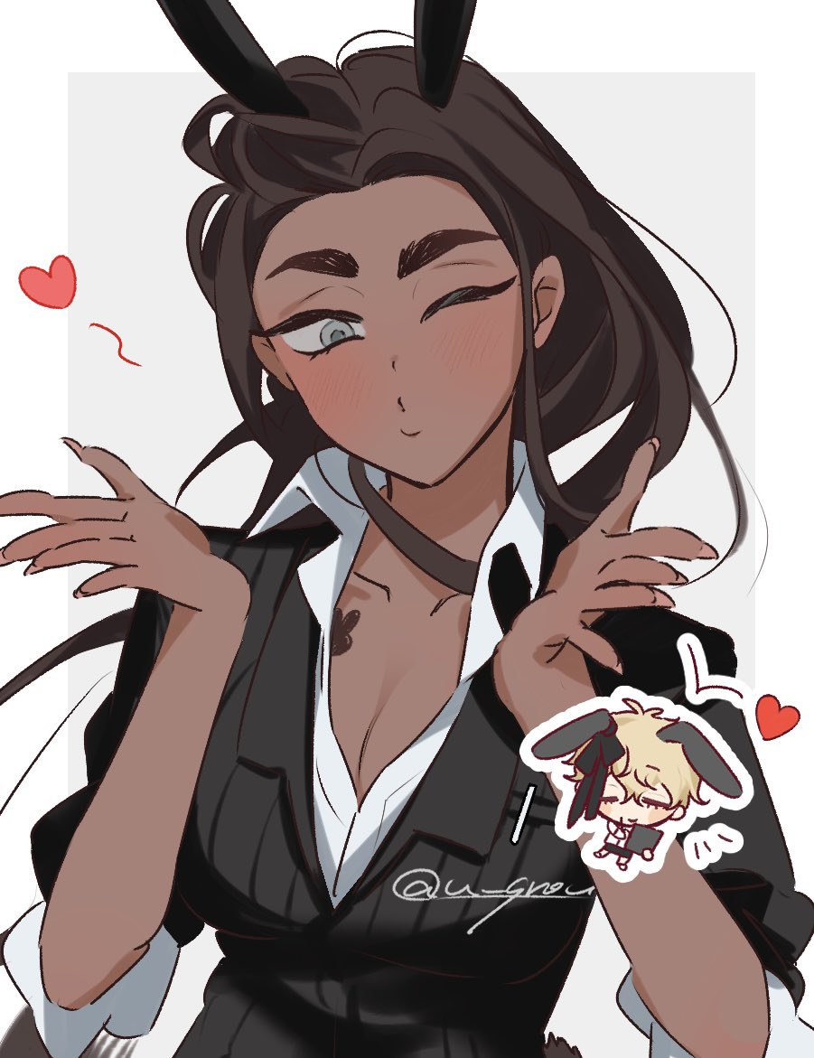 1boy, 1girl, alien_stage, animal_ears, black_jacket, blonde_hair, breasts, brown_hair