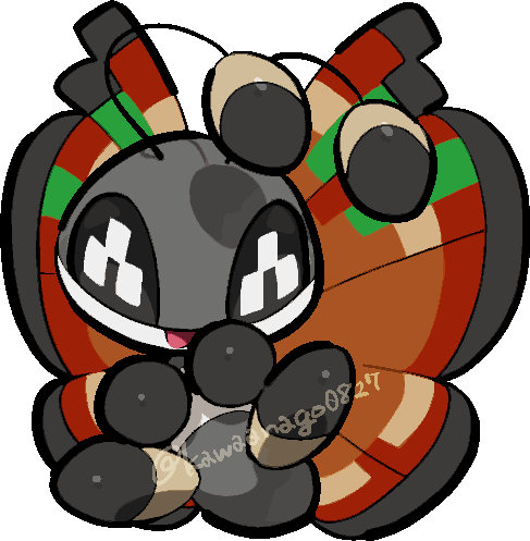 animal_focus, antennae, bug, chibi, chibi_only, commentary_request, full_body, gen_6_pokemon