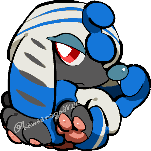 animal_focus, bright_pupils, chibi, chibi_only, closed_mouth, commentary_request, full_body, furfrou