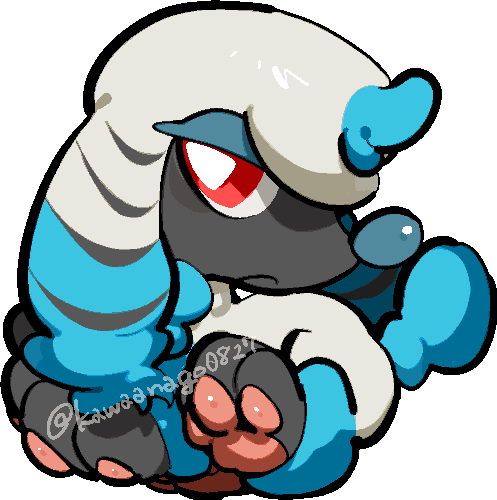 animal_focus, bright_pupils, chibi, chibi_only, closed_mouth, commentary_request, full_body, furfrou