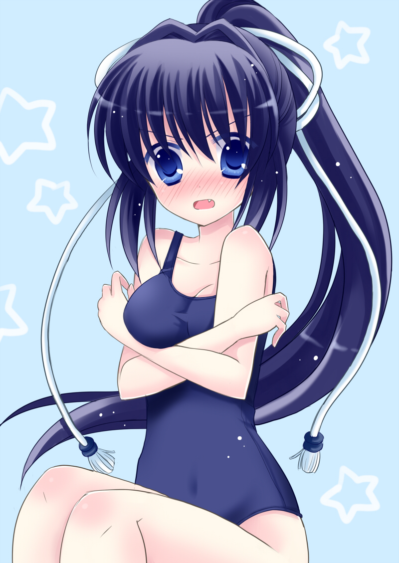 10s, bad_id, bad_pixiv_id, black_hair, blue_eyes, blush, embarrassed, konohana_lucia