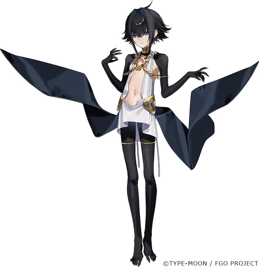 1boy, black_hair, black_pantyhose, blue_eyes, collarbone, dress, fate/grand_order, fate_(series)