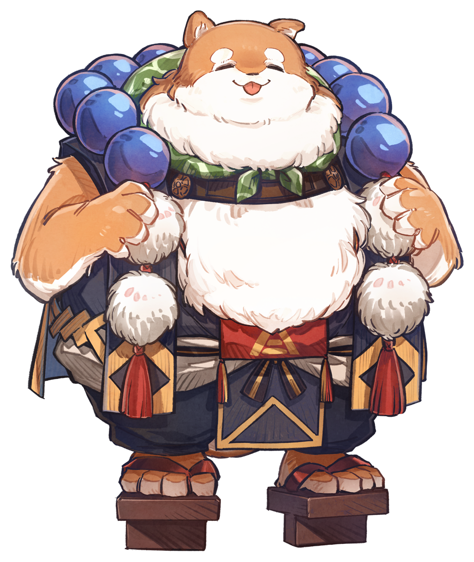 1boy, animal_hands, artist_request, bag, bampuku_(towa_and_the_guardians_of_the_sacred_tree), bandai_namco, beads, black_pants