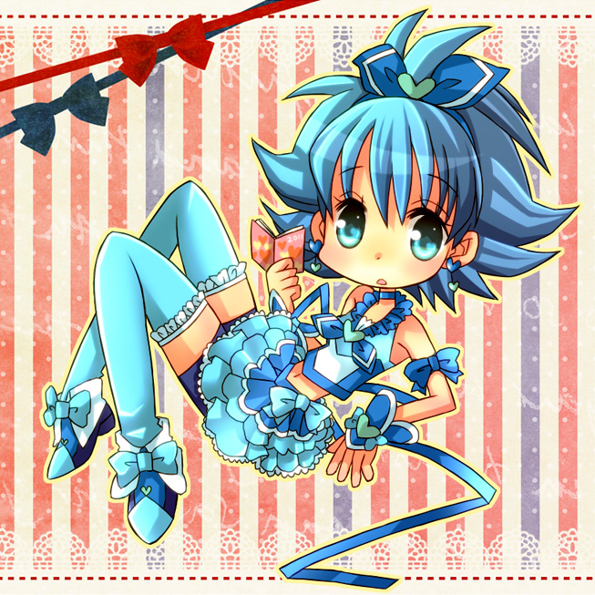 10s, 1girl, :o, alternate_universe, bad_id, bad_pixiv_id, blue_eyes, blue_hair