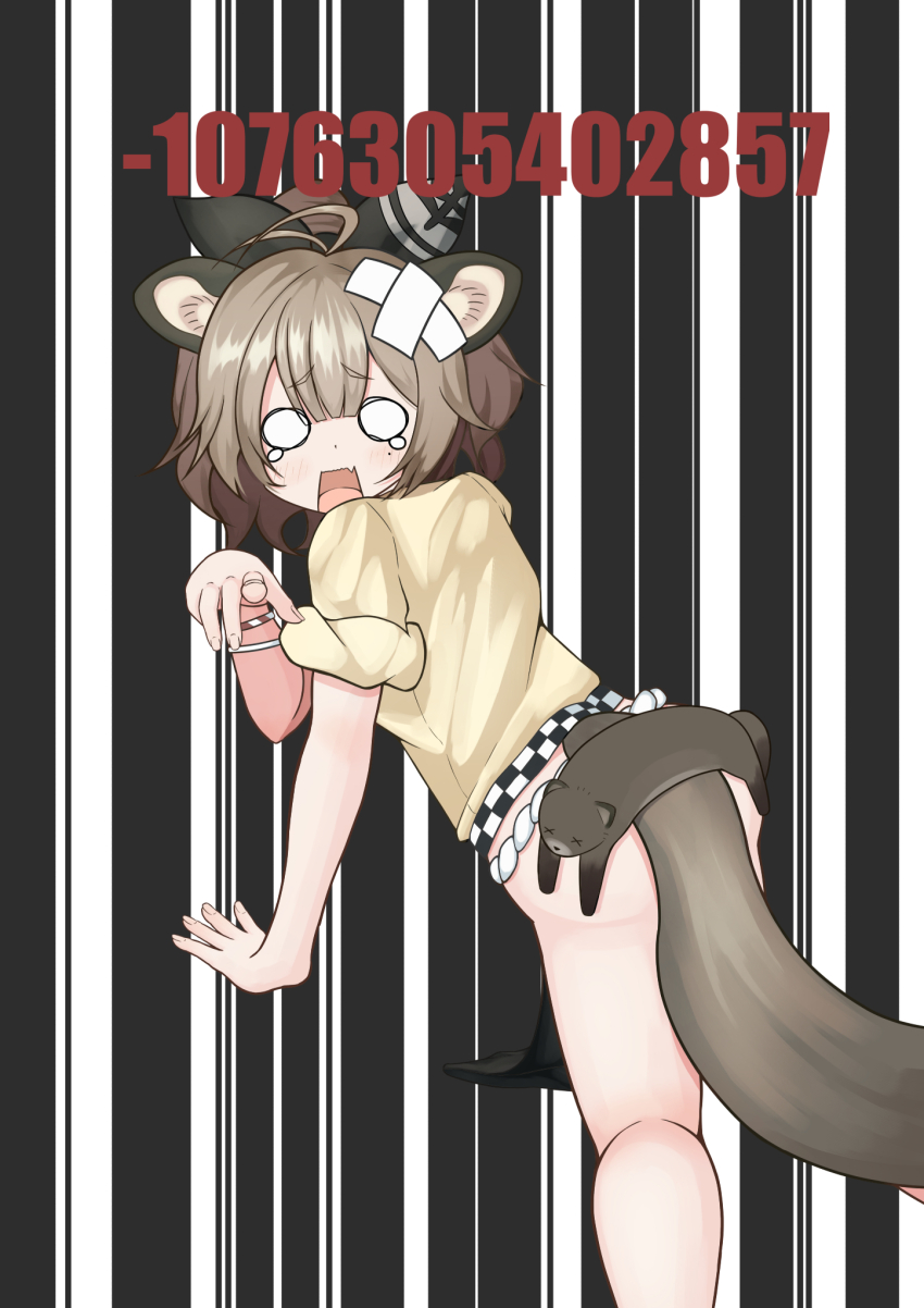 1girl, animal_ears, antenna_hair, azur_lane, bandaid, bandaid_on_head, black_bow, bow