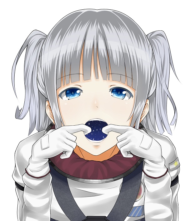 androgynous, astronaut, blue_eyes, gender_request, gloves, heisei_yutorin, long_hair, night