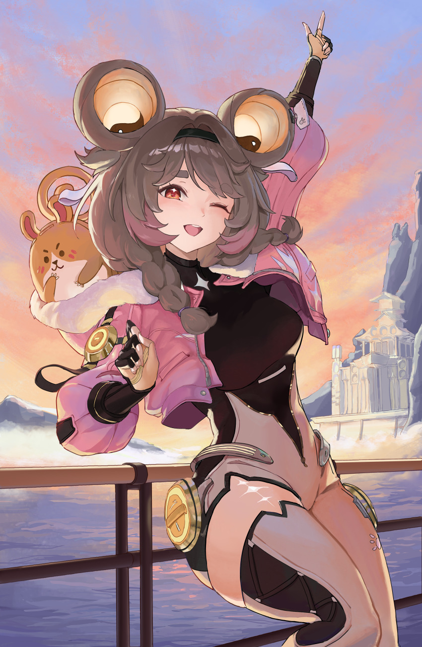 1boy, absurdres, blake_bloom_(wuthering_waves), bodysuit, boots, braid, chuvi_y, circle_facial_mark