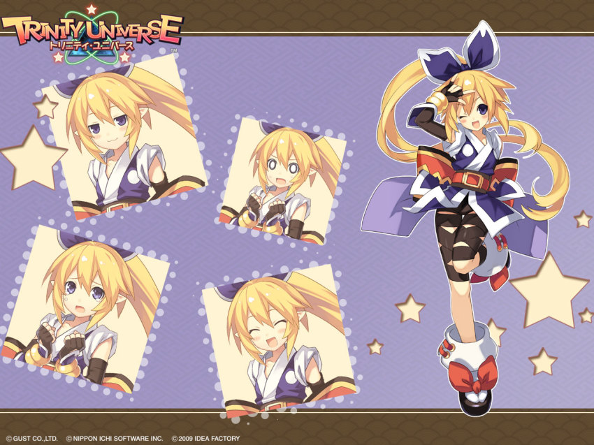 00s, 1girl, 2009, :3, ;d, ^_^, belt, black_gloves