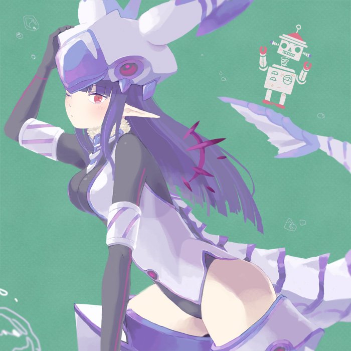 1girl, animal_helmet, armband, black_hair, black_leotard, boots, breasts, bubble