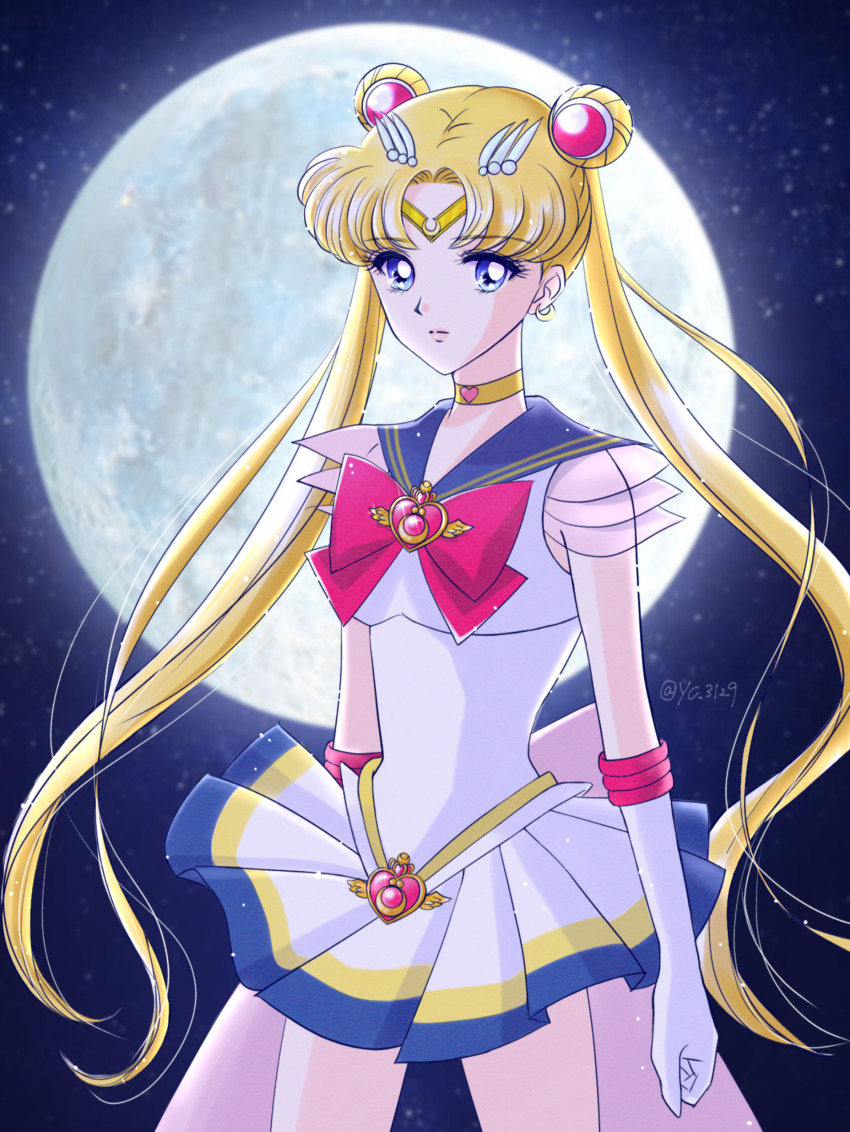 1girl, absurdres, bishoujo_senshi_sailor_moon, bishoujo_senshi_sailor_moon_supers, blonde_hair, blue_eyes, blue_sailor_collar, bow