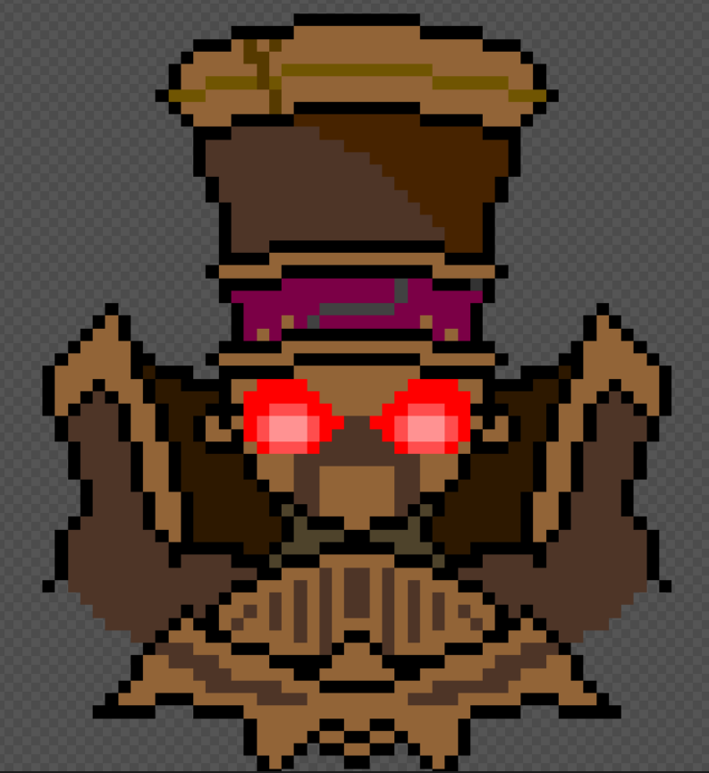 1boy, chaos_pinocchio_(grimms_notes), grimms_notes, hat, looking_at_viewer, male_focus, mecha, mecha_focus