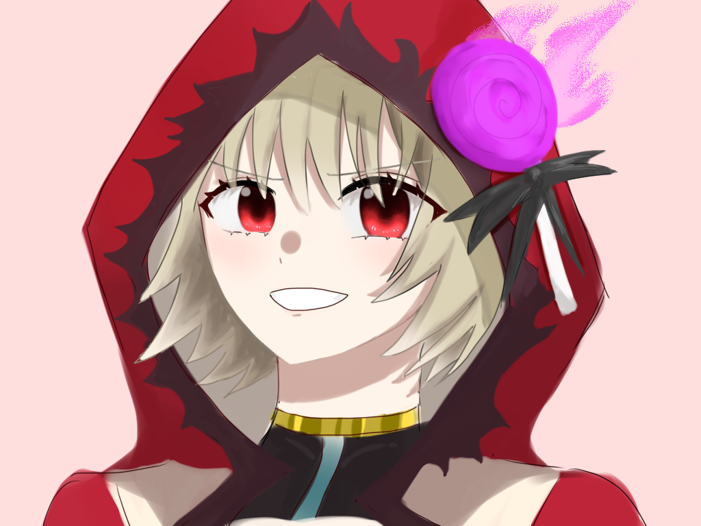 1girl, 4rrjjv8gpny3w5b, bad_id, bad_pixiv_id, candy_witch_(grimms_notes), grimms_notes, grin, looking_at_viewer