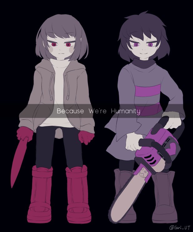 2girls, alternate_universe, arms_at_sides, black_background, black_leggings, boots, brown_boots, brown_hair