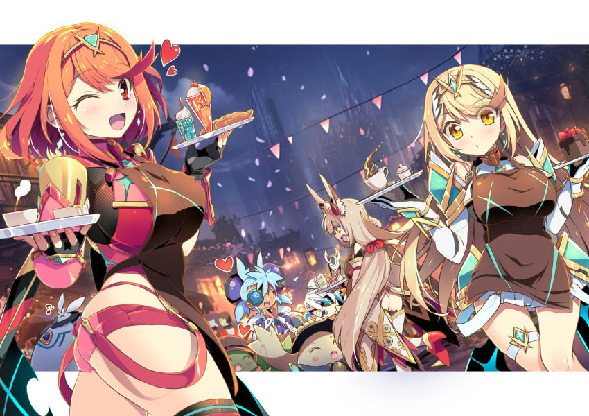 apron, black_apron, blonde_hair, boreas_(xenoblade), breasts, highres, large_breasts, long_hair