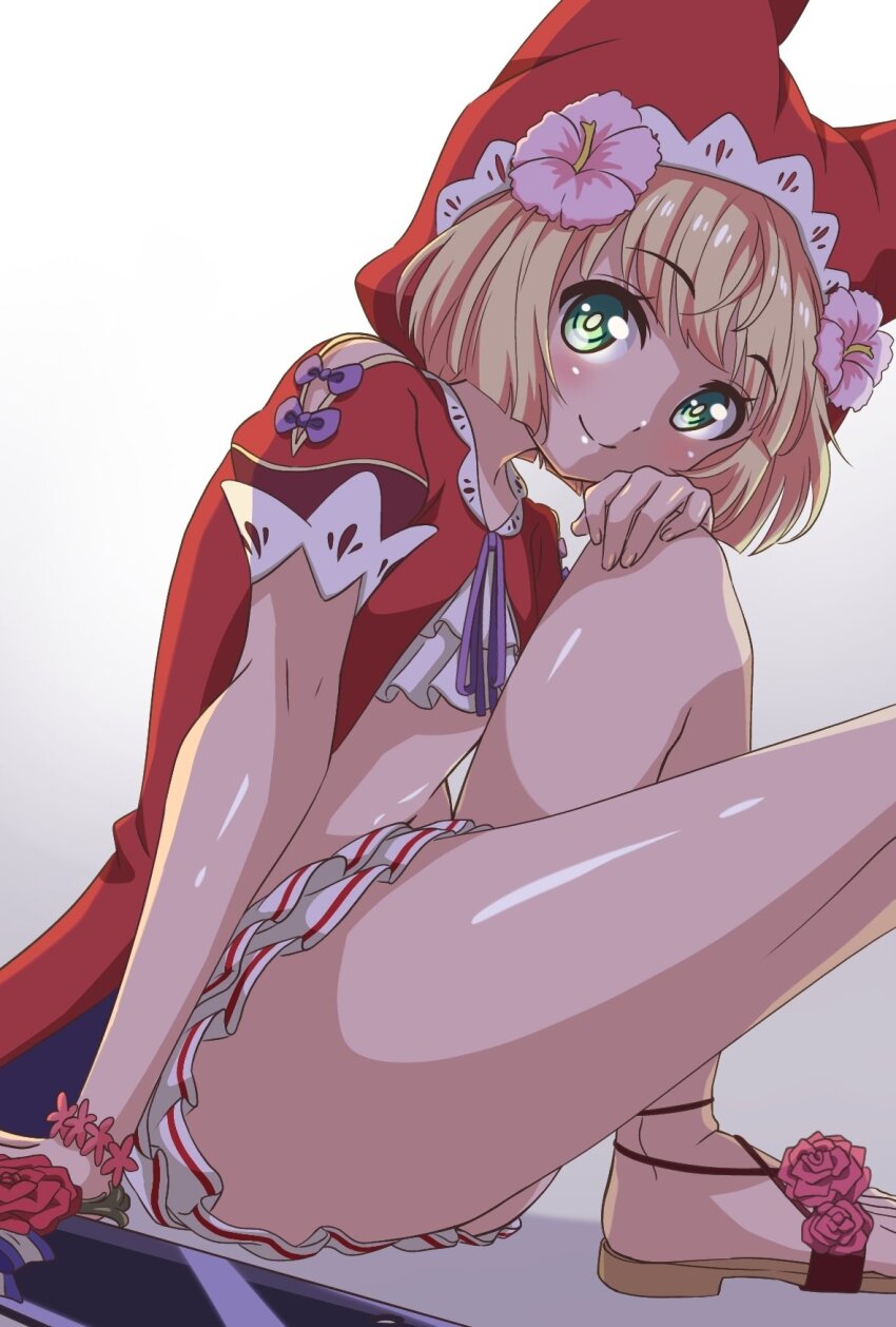 1girl, blonde_hair, closed_mouth, green_eyes, grimms_notes, gyoza_38, highres, looking_at_viewer