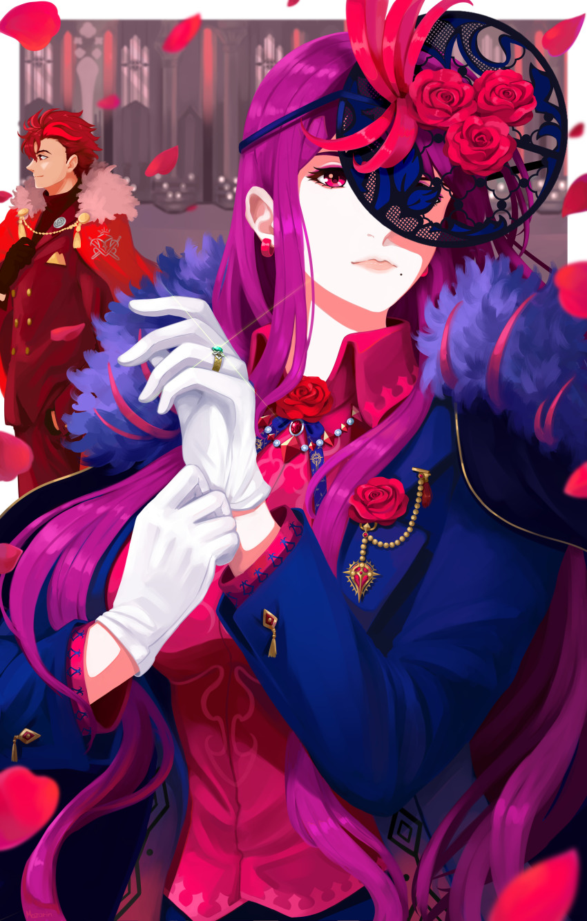 1girl, absurdres, alternate_costume, diamant_(fire_emblem), fascinator, fire_emblem, fire_emblem_engage, highres