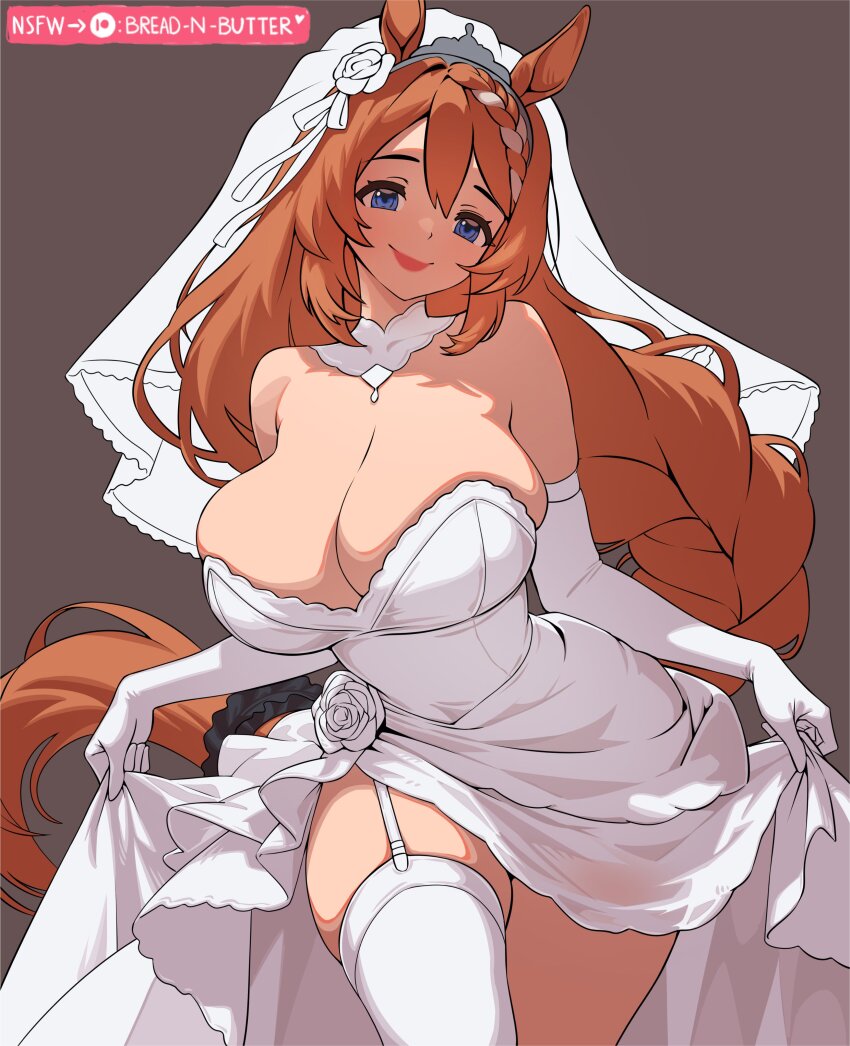 1girl, absurdres, alternate_costume, animal_ears, bare_shoulders, blue_eyes, braid, braided_ponytail