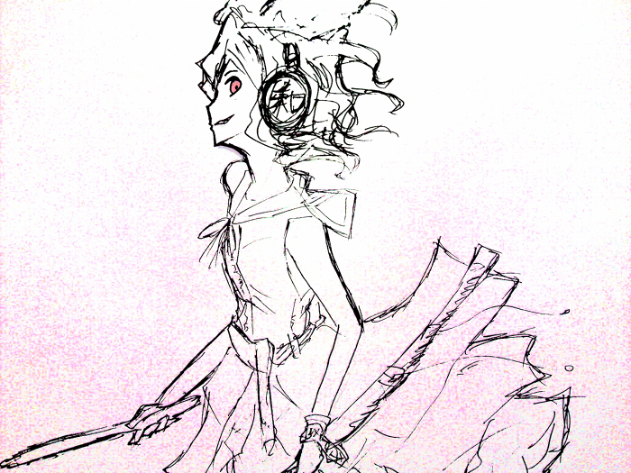 1girl, bad_id, bad_pixiv_id, earmuffs, female_focus, head_tilt, headphones, mic.