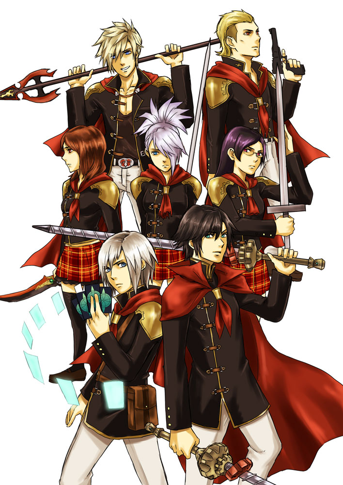 ace_(fft-0), final_fantasy, final_fantasy_type-0, glasses, king_(fft-0), machina_kunagiri, nine_(fft-0), queen_(fft-0)