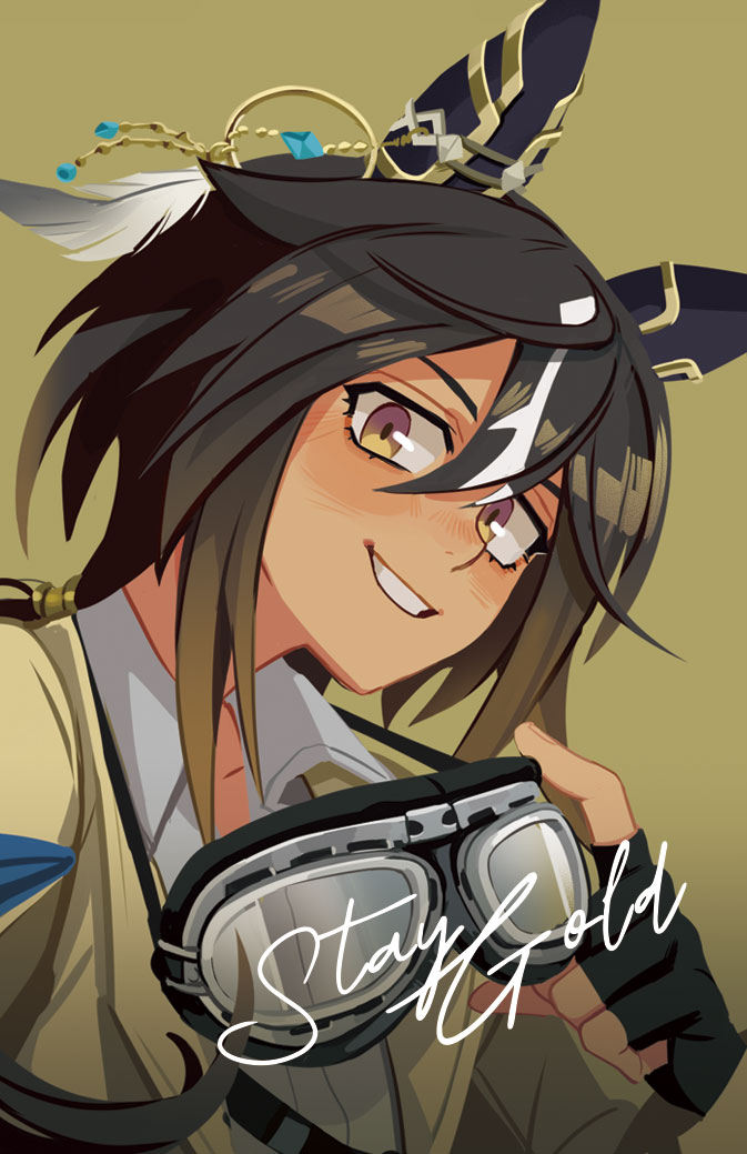 1girl, animal_ears, black_gloves, boro^2, brown_eyes, brown_hair, coat, collared_shirt