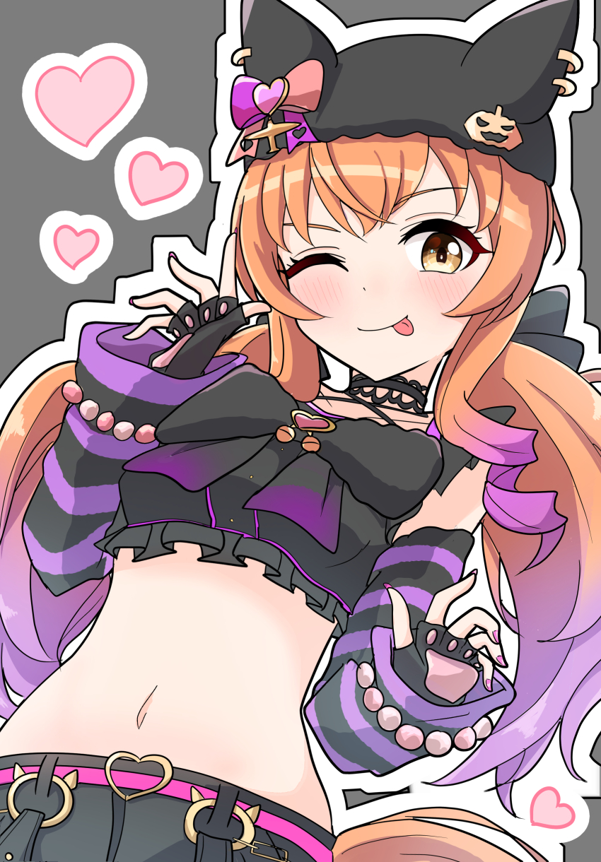 1girl, absurdres, airplane_hair_ornament, animal_ear_headwear, animal_ears, arm_warmers, arnolddayo, bead_bracelet