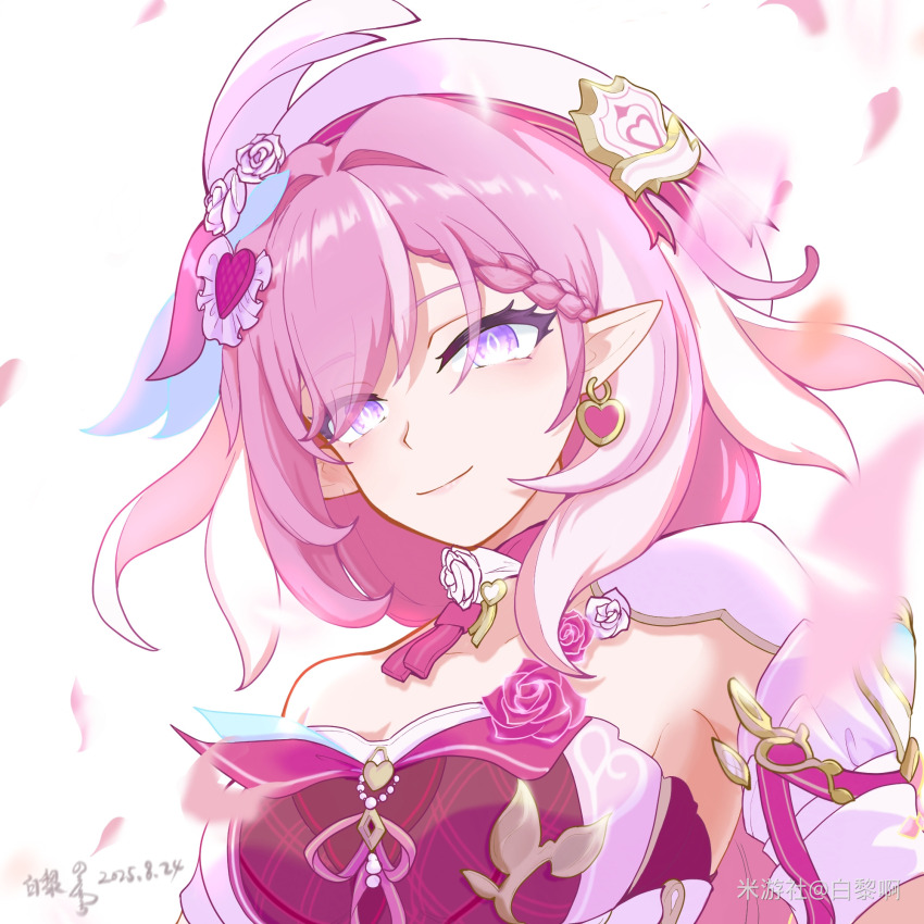 1girl, baili_baigal, beret, breasts, chinese_commentary, commentary_request, dated, earrings