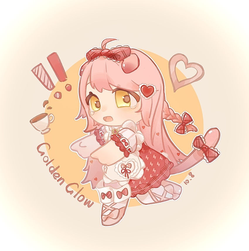 !, !!, 1girl, ahoge, animal_ears, apron, arknights, ballet_slippers