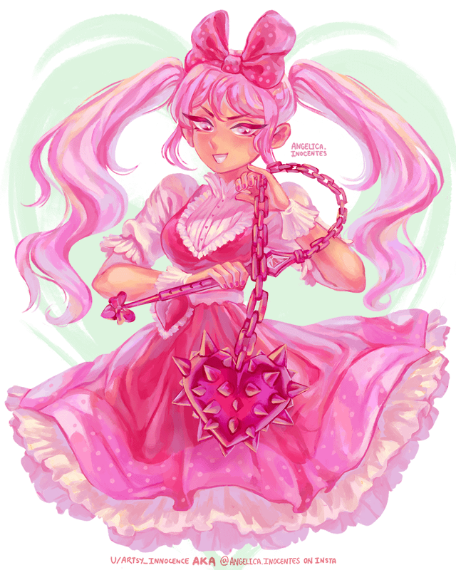 1girl, artist_name, artsyinnocence, bow, buttons, collared_shirt, commentary, cowboy_shot