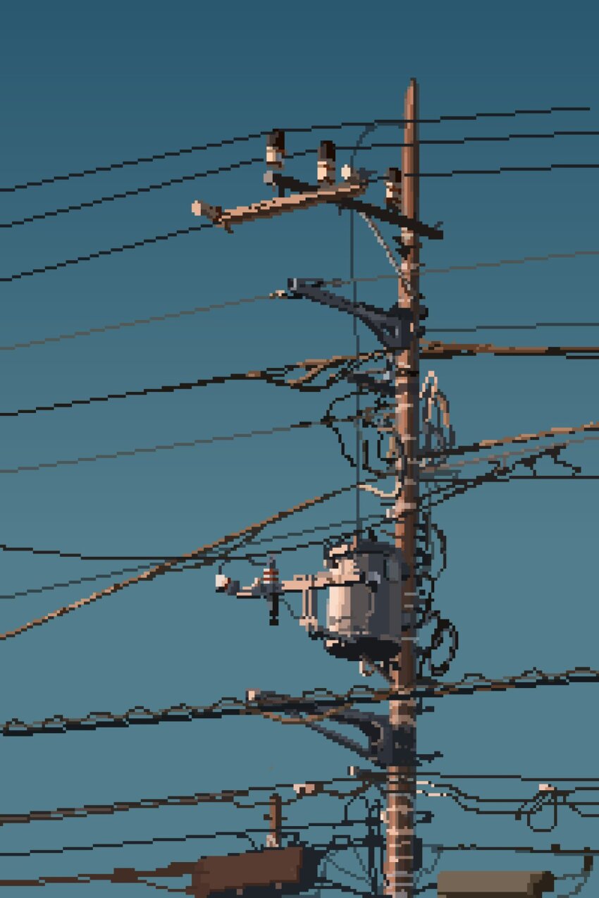 blue_sky, clear_sky, day, highres, hisachan55cute, no_humans, original, outdoors