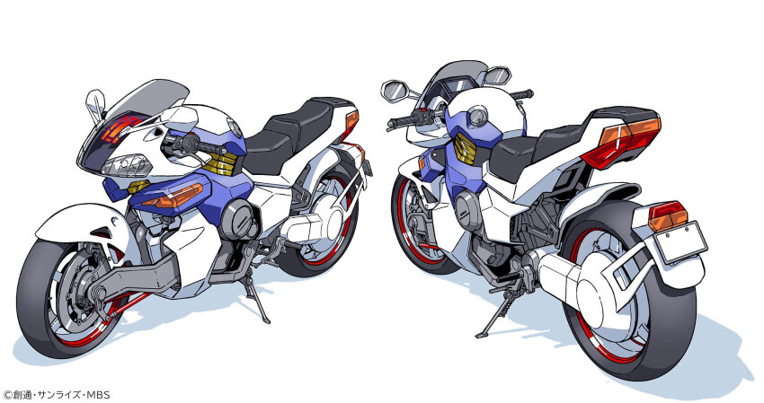 commentary_request, gundam, gundam_aerial, gundam_suisei_no_majo, gundam_suisei_no_majo:_seishun_frontier, hata_hiro, highres, kickstand