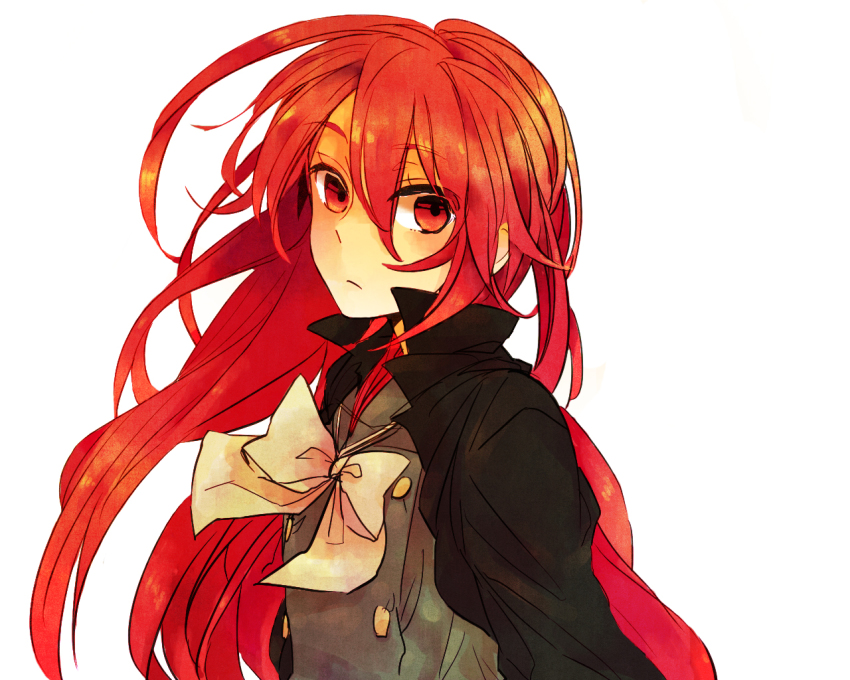 1girl, bad_id, bad_pixiv_id, female_focus, idega_(19satuma99), long_hair, red_eyes, red_hair