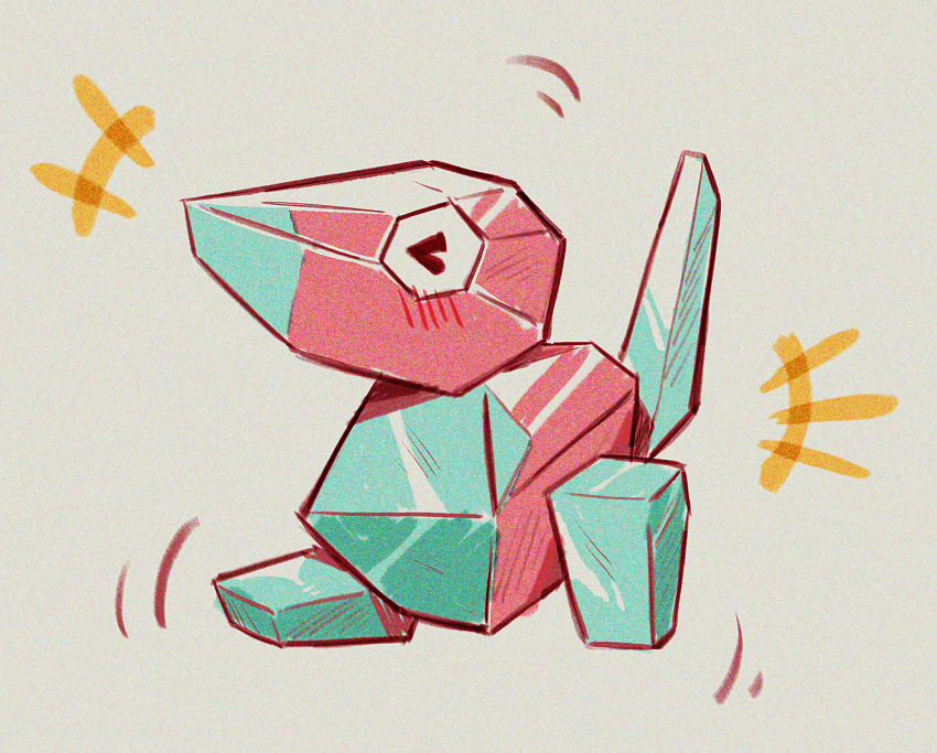 >_<, blush, closed_eyes, commentary, english_commentary, full_body, gen_1_pokemon, highres