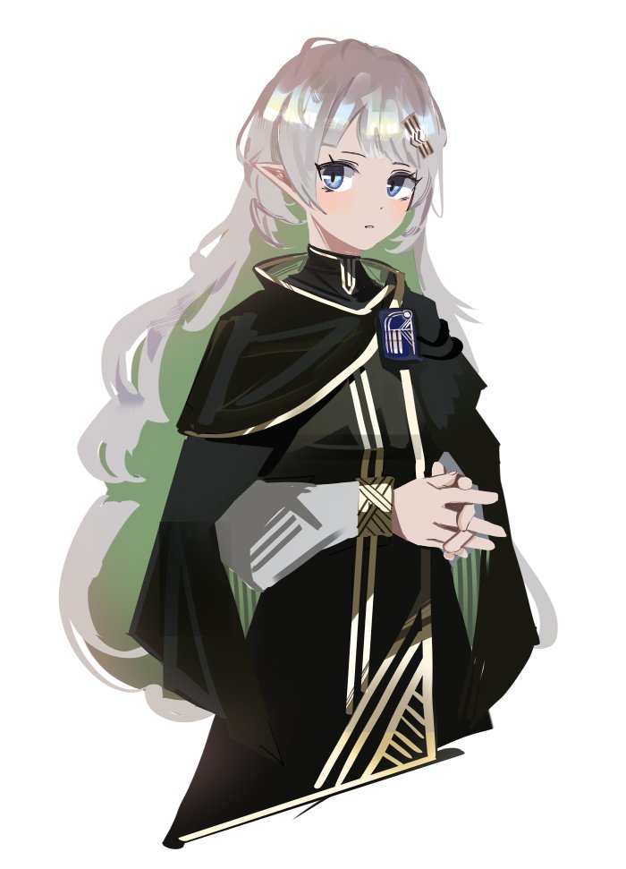 arknights, blue_eyes, coat, hair_ornament, hoyeonbns, limbus_company, long_hair, mayors_(project_moon)