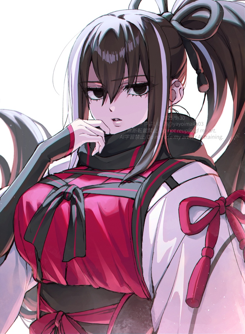 1girl, absurdres, black_eyes, black_hair, breasts, dated, fate/grand_order, fate_(series)