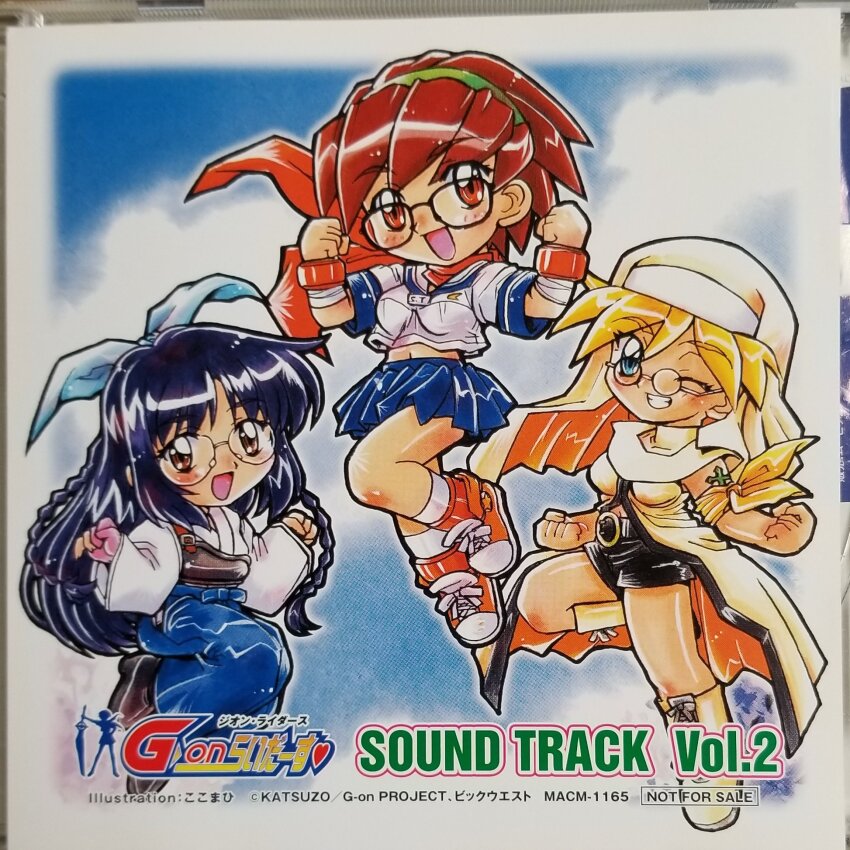 3girls, arashiyama_sara, artist_name, bandaged_arm, bandages, bandana, bandana_around_arm, black_shoes