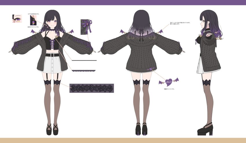 1girl, black_hair, blush, cross-laced_clothes, cross-laced_slit, cross-laced_top, earrings, highres