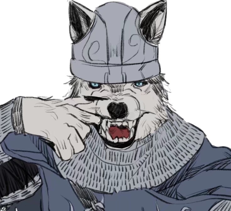 1boy, animal_ears, armor, blue_eyes, chainmail, commentary, creighton_of_mirrah, dark_souls_(series)