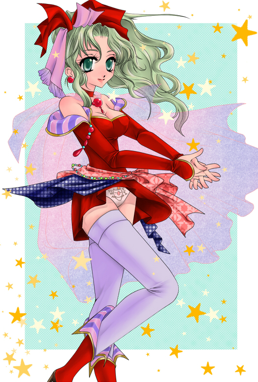 1990s_(style), 1girl, bare_shoulders, boots, breasts, choker, earrings, female_focus